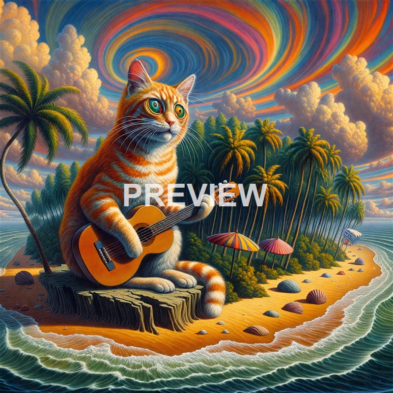 an-island-of-colors-with-a-cat-sitting-on-the-beach-p (1)_00002__result
